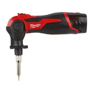 Паяльник акумуляторний MILWAUKEE, M12 SI-201C (зарядний пристрій С12 С, 1 акумулятор М12 В2 2Аг, жало, кейс)