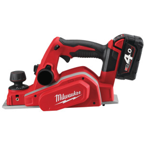 Рубанок акумуляторний MILWAUKEE, M18 BP-402C, 82мм (зарядний пристрій М12-18 С, 2 акумулятори М18 В4 4Аг, кейс)