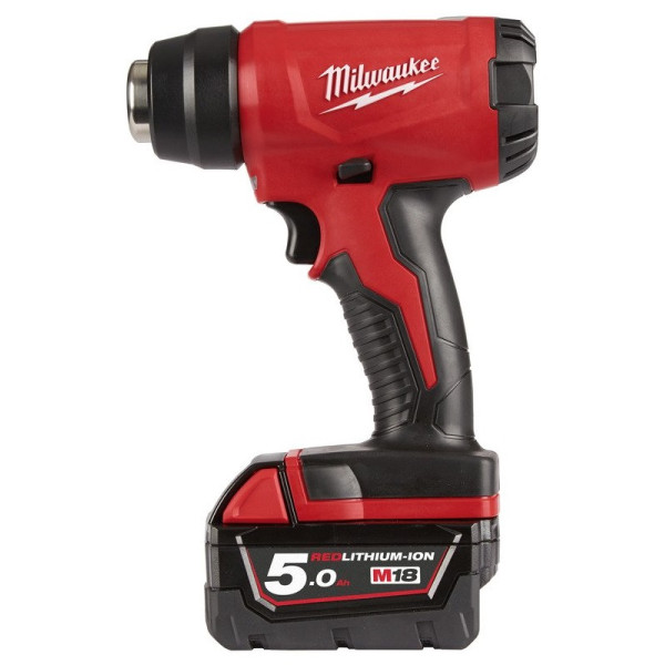 Термоповітродувка акумуляторна MILWAUKEE, M18 BHG-502C (зарядний пристрій M12-18 FC, 2 акумулятори М18 В5 5Аг, аксесуари, кейс) Термоповітродувка акумуляторна MILWAUKEE, M18 BHG-502C (зарядний пристрій M12-18 FC, 2 акумулятори М18 В5 5Аг, аксесуари, кейс)