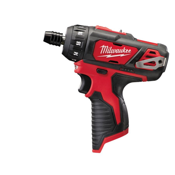 Шуруповерт акумуляторний 1/4'' HEX MILWAUKEE, M12 BD-0 (каркас, кліпса для ременя, картонне пакування) Шуруповерт акумуляторний 1/4'' HEX MILWAUKEE, M12 BD-0 (каркас, кліпса для ременя, картонне пакування)