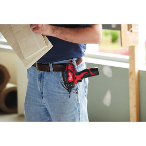 Шуруповерт акумуляторний 1/4'' HEX MILWAUKEE, M12 BD-0 (каркас, кліпса для ременя, картонне пакування)