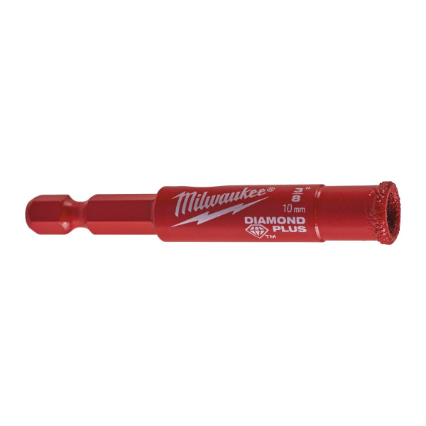 Коронка алмазна Diamond Plus MILWAUKEE, діаметр 10мм (1/4'' Hex) (свердління з водою) (заміна на 4932498344)