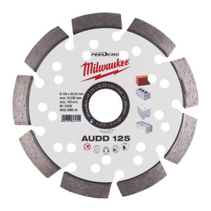 Диск алмазний Speedcross MILWAUKEE AUDD 125, діаметр 125мм (бетон, цегла, асфальт)