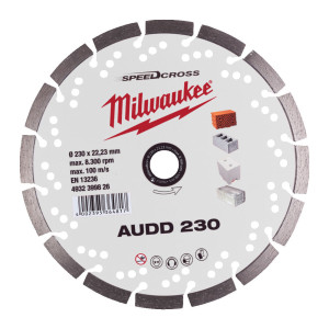 Диск алмазний Speedcross MILWAUKEE AUDD 230, діаметр 230мм (бетон, цегла, асфальт)