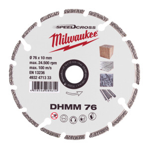 Диск алмазний MILWAUKEE DHMM 76, діаметр 76мм (для M12 FCOT) (універсальний)