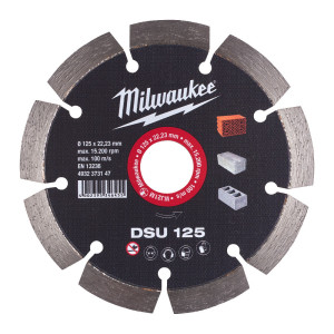 Диск алмазний MILWAUKEE DSU 125, діаметр 125мм (для штроборізів)