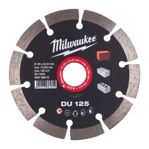 Диск алмазний MILWAUKEE DU 125, діаметр 125мм (цегла, бетон, шлакоблок)