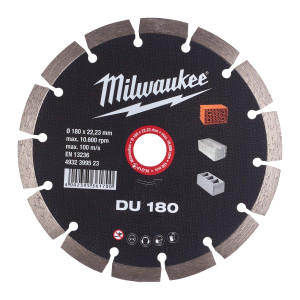 Диск алмазний MILWAUKEE DU 180, діаметр 180мм (цег...
