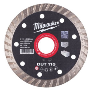 Диск алмазний MILWAUKEE DUT 180, діаметр 180мм (керамічна плитка/чистий різ)