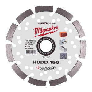 Диск алмазний Speedcross MILWAUKEE HUDD 150, діаметр 150мм (залізобетон, граніт)