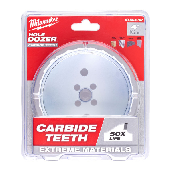 Коронка Bi-Metal Carbide MILWAUKEE, діаметр 102мм