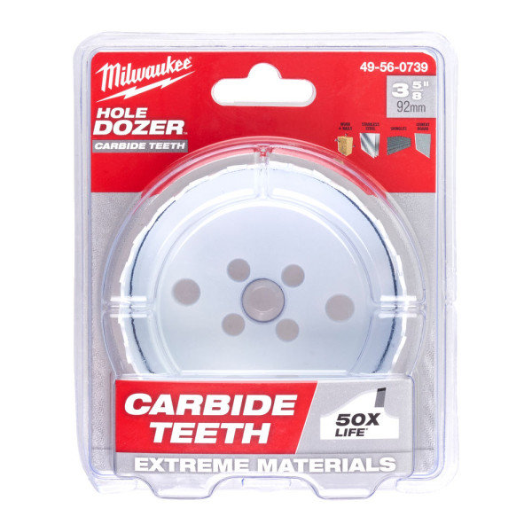 Коронка Bi-Metal Carbide MILWAUKEE, діаметр 92мм