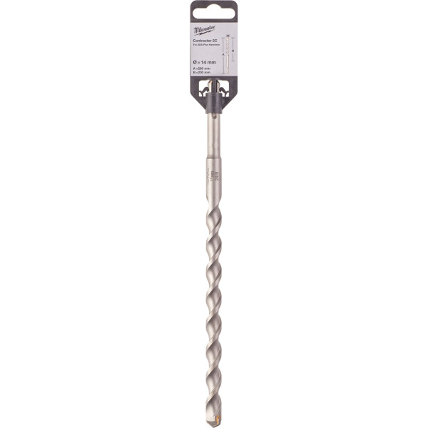 Бур SDS-PLUS Contractor MILWAUKEE діаметр 14x260х200мм