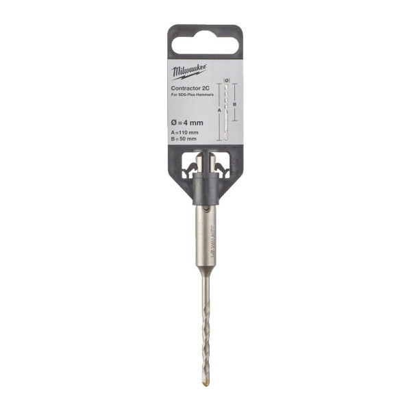 Бур SDS-PLUS Contactor MILWAUKEE діаметр 4x110х50мм Бур SDS-PLUS Contactor MILWAUKEE діаметр 4x110х50мм
