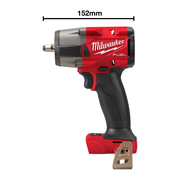 Гайковерт акумуляторний безщітковий 3/8'' MILWAUKEE, М18 FMTIW2F38-0X, 813Нм, з кільцем (каркас, кліпса для реміня, HDкейс)