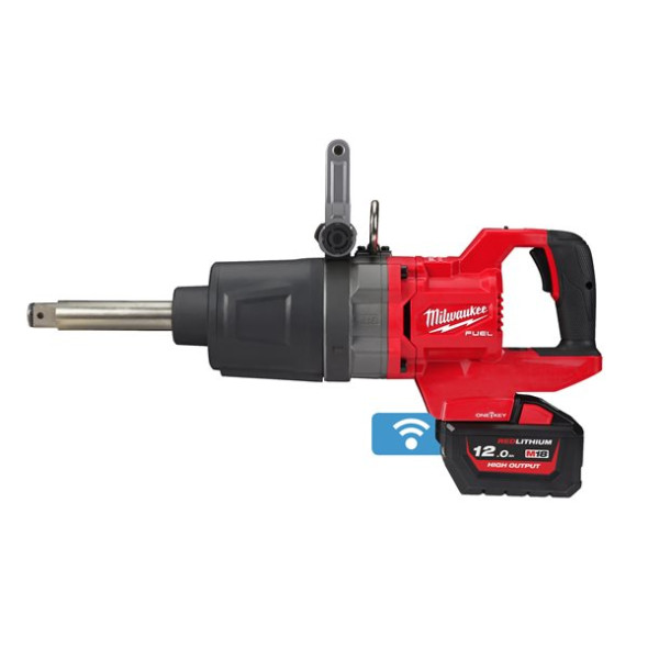Гайковерт акумуляторний безщітковий 1'' MILWAUKEE, M18 ONEFHIWF1D-0C, 2711Нм, з кільцем (каркас, кейс)