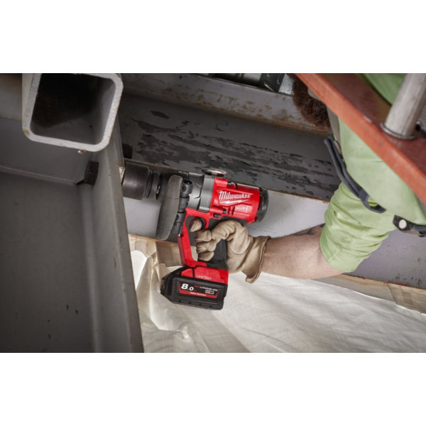 Гайковерт акумуляторний безщітковий 1'' MILWAUKEE, M18 ONEFHIWF1-0X, 2400Нм, з кільцем (каркас, HD кейс)