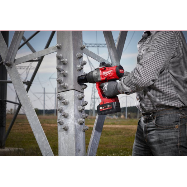 Гайковерт акумуляторний безщітковий 1'' MILWAUKEE, M18 ONEFHIWF1-0X, 2400Нм, з кільцем (каркас, HD кейс)