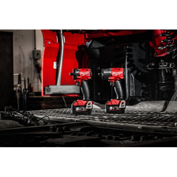 Гайковерт акумуляторний безщітковий 1/2'' MILWAUKEE, M18 FIW2P12-502X, 339Нм, з піном (зарядний пристрій M12-18 FC, 2 акумулятор
