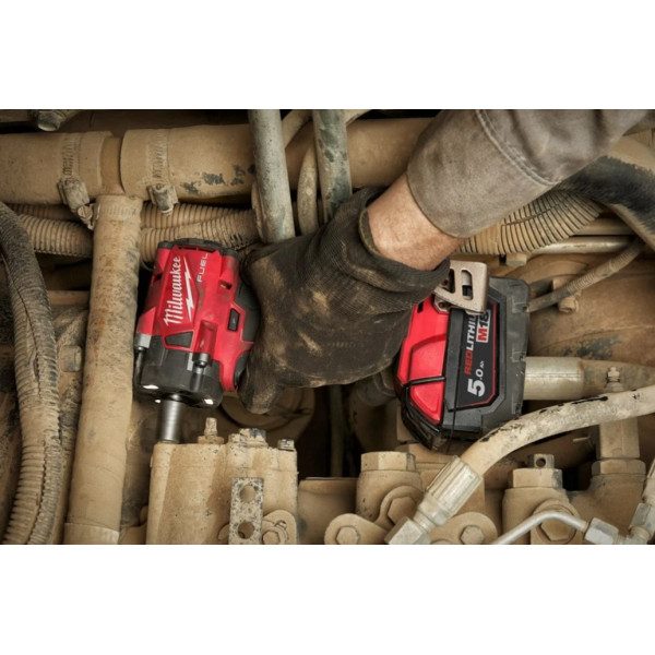 Гайковерт акумуляторний безщітковий 1/2'' MILWAUKEE, M18 FIW2P12-502X, 339Нм, з піном (зарядний пристрій M12-18 FC, 2 акумулятор