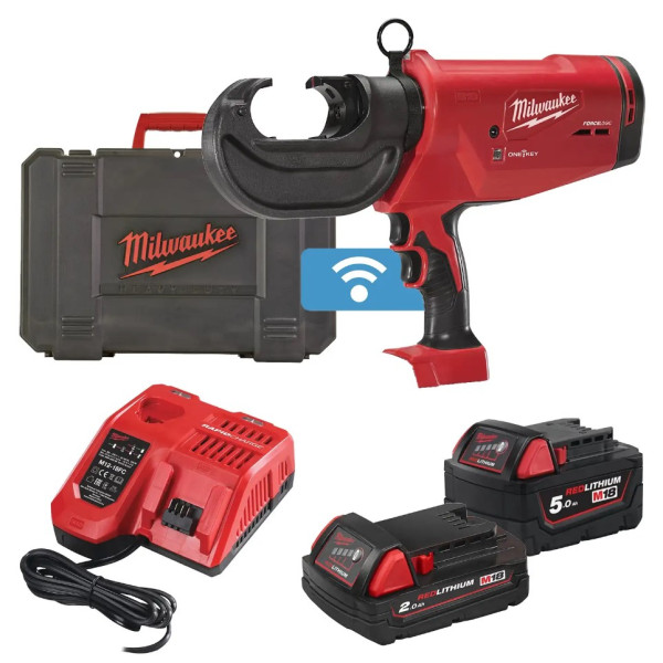 Обтискач гідравлічний акумуляторний для кабелів MILWAUKEE, M18 HCCT109/42-522C (зарядний пристрій М12-18 FС, 1 акумулятор М18 В2 Обтискач гідравлічний акумуляторний для кабелів MILWAUKEE, M18 HCCT109/42-522C (зарядний пристрій М12-18 FС, 1 акумулятор М18 В2
