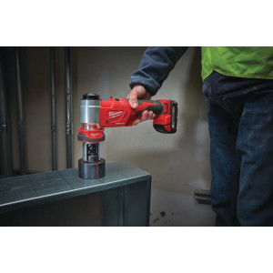 Пробійник гідравлічний для отворів акумуляторний FORCE LOGIC MILWAUKEE M18 HKP-201C (зарядний пристрій, 1 акумулятор М18 2Аг, ак