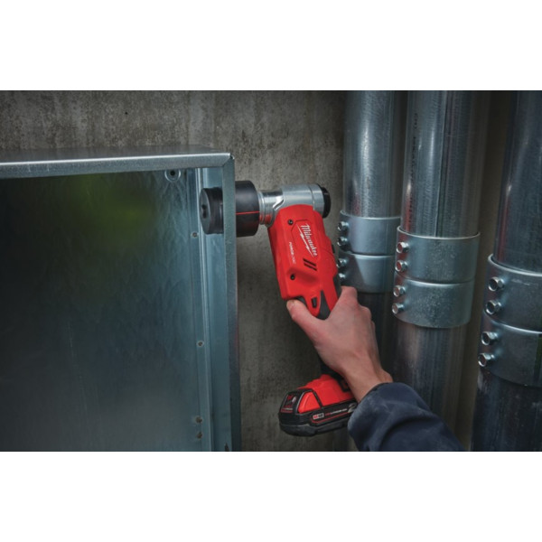 Пробійник гідравлічний для отворів акумуляторний FORCE LOGIC MILWAUKEE M18 HKP-201CA (зарядний пристрій М12-18 С, 1 акумулятор М