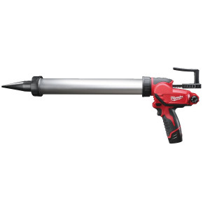 Пістолет для герметиків акумуляторний MILWAUKEE, M12 PCG/600A-201B, 600мл (зарядний пристрій С12 С, 1 акумулятор М12 В2 2Ач, алю