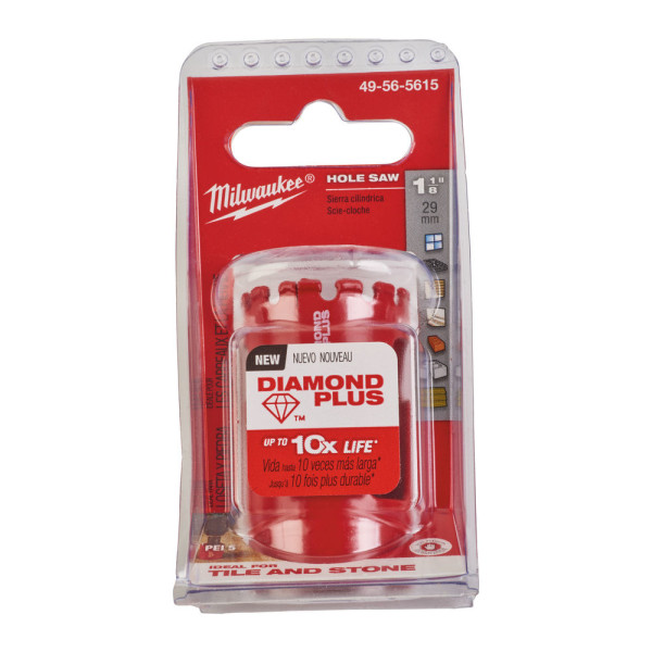 Коронка алмазна Diamond Plus MILWAUKEE, діаметр 29мм (1/2''х20) (свердління з водою) (заміна на 4932498351) Коронка алмазна Diamond Plus MILWAUKEE, діаметр 29мм (1/2''х20) (свердління з водою) (заміна на 4932498351)