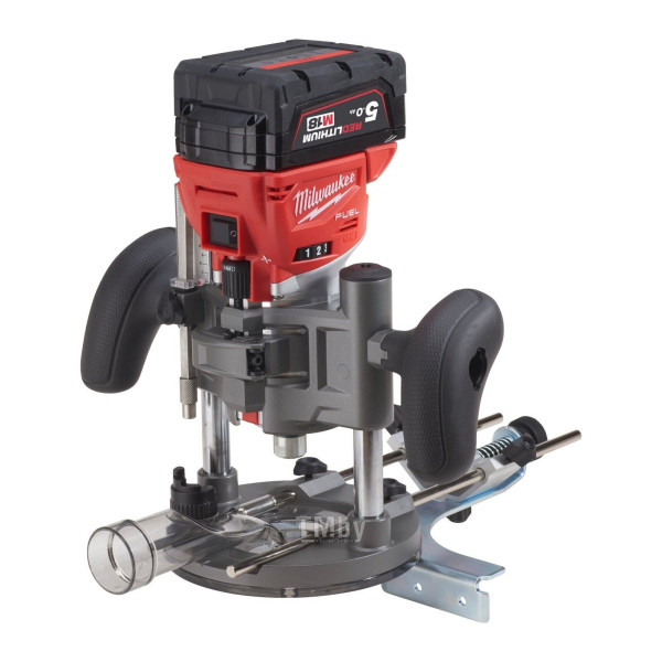 Фрезер кромкувальний акумулятрний MILWAUKEE, M18 FTR8-0X, цанга 6/8мм (насадки для відалення пилу 2шт, накладка 146мм, цанга 1х6