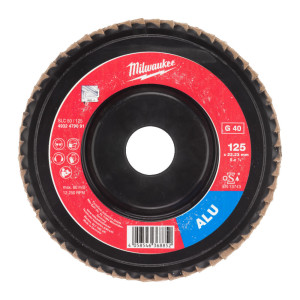 Диск пелюстковий MILWAUKEE SLC50/125G40 Aluminium, діаметр 125 мм/зерно 40