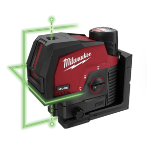 Нівелір лазерний лінійно-точковий акумуляторний MILWAUKEE M12 CLLP-301C (зелений промінь)