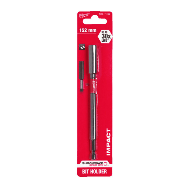 Утримувач для біт магнітний ShW 1/4'' Hex MILWAUKEE, 152мм Утримувач для біт магнітний ShW 1/4'' Hex MILWAUKEE, 152мм