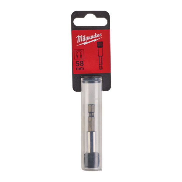 Утримувач для біт магнітний 1/4'' Hex MILWAUKEE, з фіксатором, 58мм