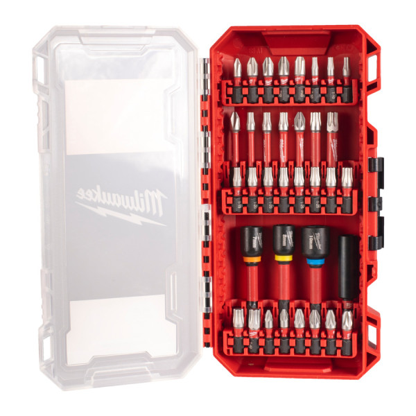 Набір біт SHOCKWAVE PACKOUT MILWAUKEE, (35шт), пластиковий кейс