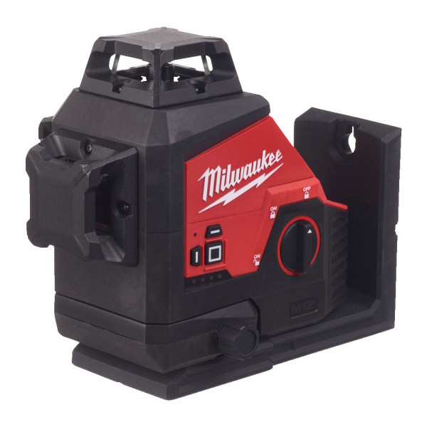 Нівелір лазерний 3D акумуляторний MILWAUKEE, M12 3PLKIT-401P (360 градусів, зелений промінь)