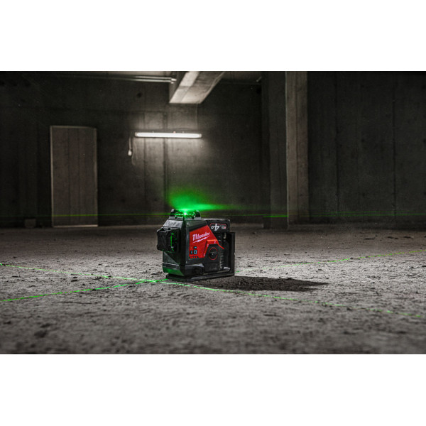 Нівелір лазерний 3D акумуляторний MILWAUKEE, M12 3PLKIT-401P (360 градусів, зелений промінь)