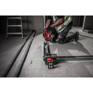 Нівелір лазерний 3D акумуляторний MILWAUKEE, M12 3PLKIT-401P (360 градусів, зелений промінь)