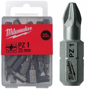 Біта MILWAUKEE, PZ1, 25мм, (25шт), пластикова коро...