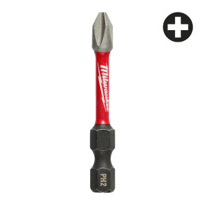 Біта SHOCKWAVE MILWAUKEE, PH2, 50мм, (10шт), пластикова коробка