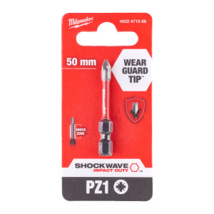 Біта SHOCKWAVE MILWAUKEE, PZ1, 50мм