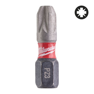 Біта SHOCKWAVE MILWAUKEE, PZ3, 25мм, (25шт), пластикова коробка