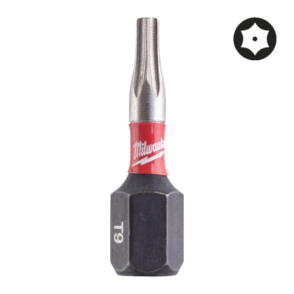 Біта SHOCKWAVE MILWAUKEE, TX BO9, 25мм, (2шт) (заміна на 4932500371) Біта SHOCKWAVE MILWAUKEE, TX BO9, 25мм, (2шт) (заміна на 4932500371)