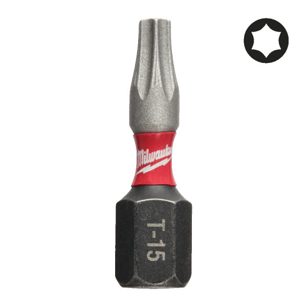 Біта SHOCKWAVE MILWAUKEE, TX15, 25мм, (2шт) (заміна на 4932500362)