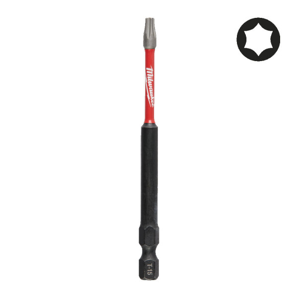 Біта SHOCKWAVE MILWAUKEE, TX15, 90мм Біта SHOCKWAVE MILWAUKEE, TX15, 90мм