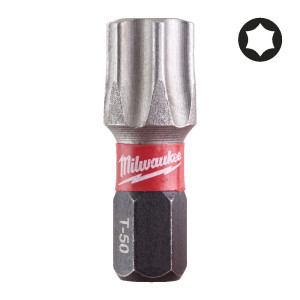 Біта SHOCKWAVE MILWAUKEE, TX50, 25мм, (15шт), пластикова коробка