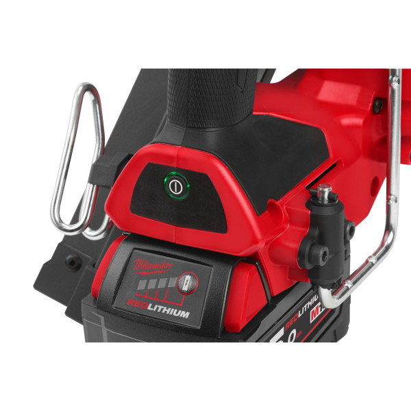 Пістолет цвяхозабивний акумуляторний безщітковий MILWAUKEE M18 FFNS-502C (зарядний пристрій M12-M18 FC, 2 акумулятори M18 B5 5Аг Пістолет цвяхозабивний акумуляторний безщітковий MILWAUKEE M18 FFNS-502C (зарядний пристрій M12-M18 FC, 2 акумулятори M18 B5 5Аг
