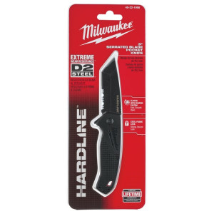 Ніж складний HARDLINE Serrated MILWAUKEE з серейторним лезом 75мм