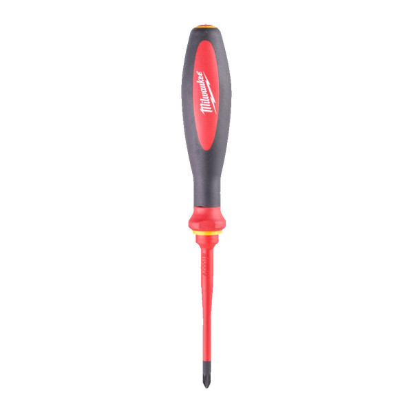 Викрутка VDE діелектрична тонка MILWAUKEE PZ1х80мм Викрутка VDE діелектрична тонка MILWAUKEE PZ1х80мм