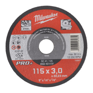 Диск відрізний по металу MILWAUKEE, SCS 41/115х3 P...